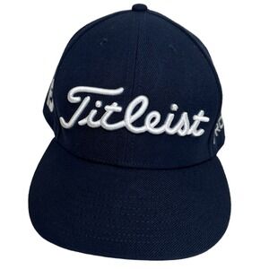 Titleist Hat Men's Adjustable FJ Logo‎ Snapback Golf Cap Navy